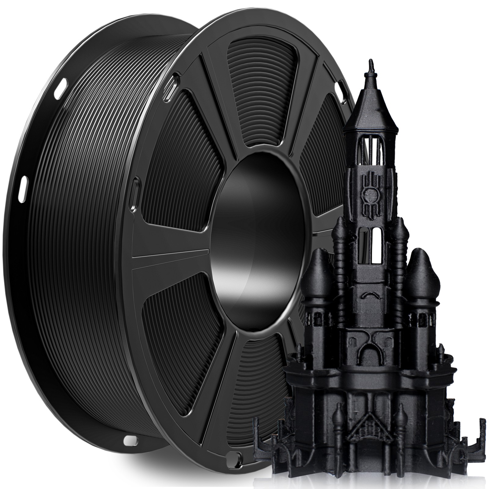 1kg/roll Black PLA GEEETECH 3D Printer Filament 1.75mm Normal PLA Consumables US