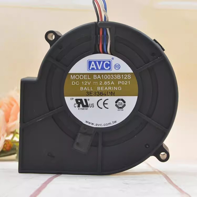 AVC BA10033B12S 9733 DC12V 2.85A 4-Wire Turbo Cooling Fan