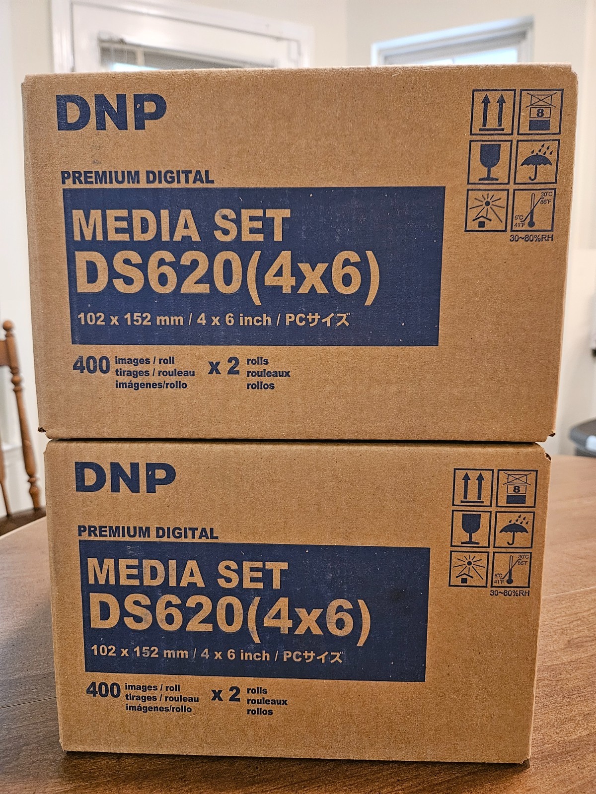 DNP DS6204x6 Photo Printer Roll Media - 4 Pieces (2 per box)