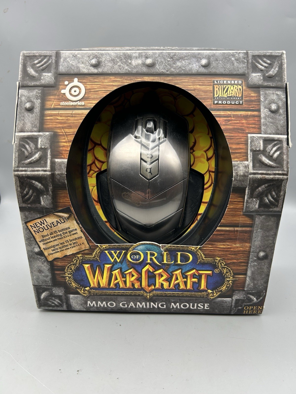 NEW IN BOX SteelSeries World of Warcraft MMO Gaming Mouse RARE COLLECTIBLE