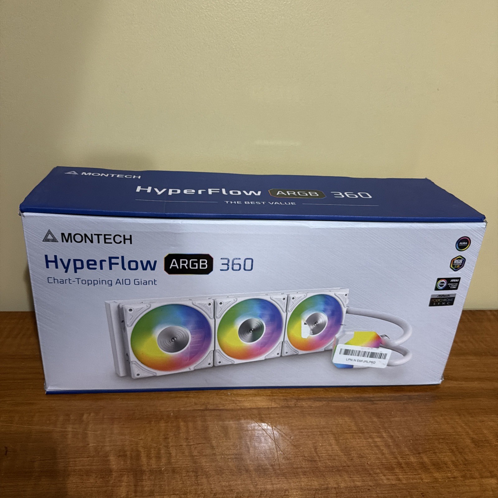 Montech Hyperflow Argb 360 - Aio Cpu Liquid Cooler, Intel&amd Compatible