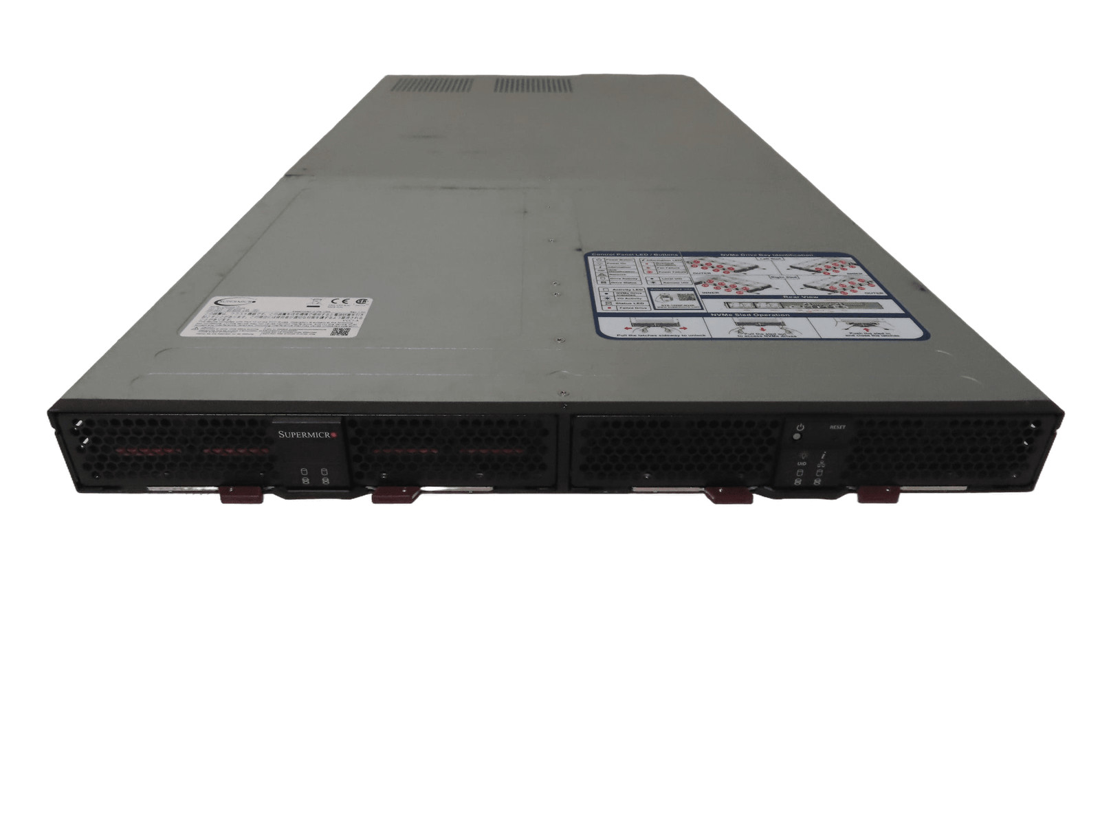 Supermicro 1U 1029-N32R 2x Gold 6132 2.6GHz 128gb 32x 2.5 NVME 2x 1000w
