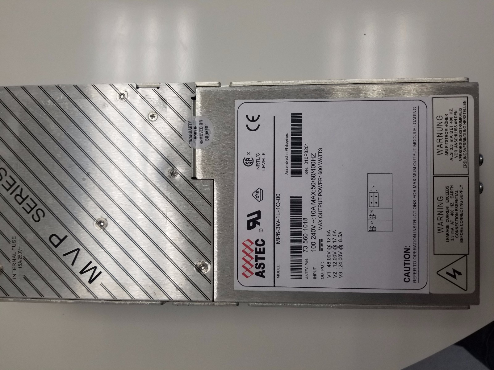 Astec MP6-3W-1L-1Q-00 73-560-1018 || 1 Year Warranty 