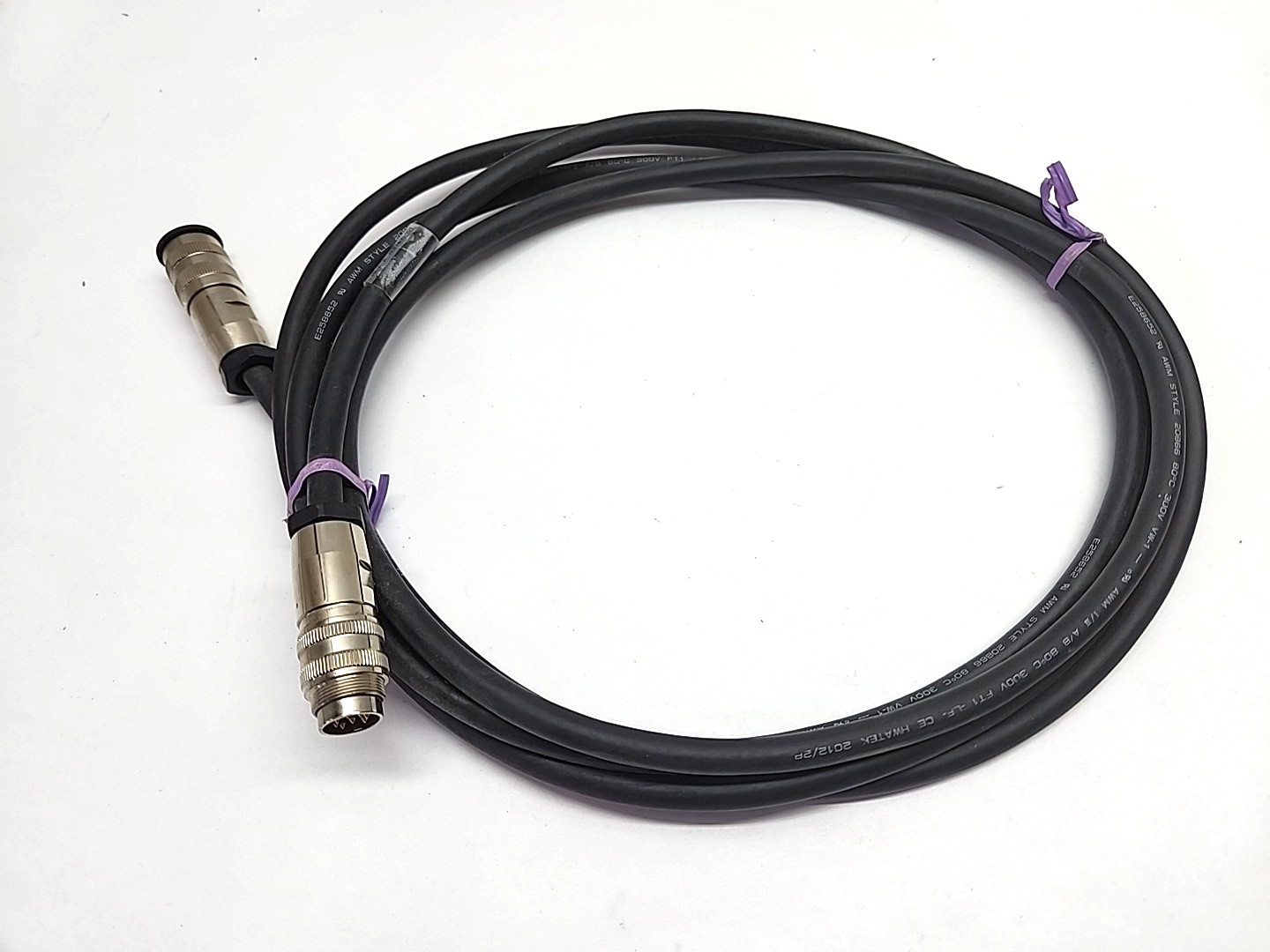 Shielded Cable 8 pins 10ft 80° 300V E258652, FS1-8TJ Male FTJ-8TK Female Connect