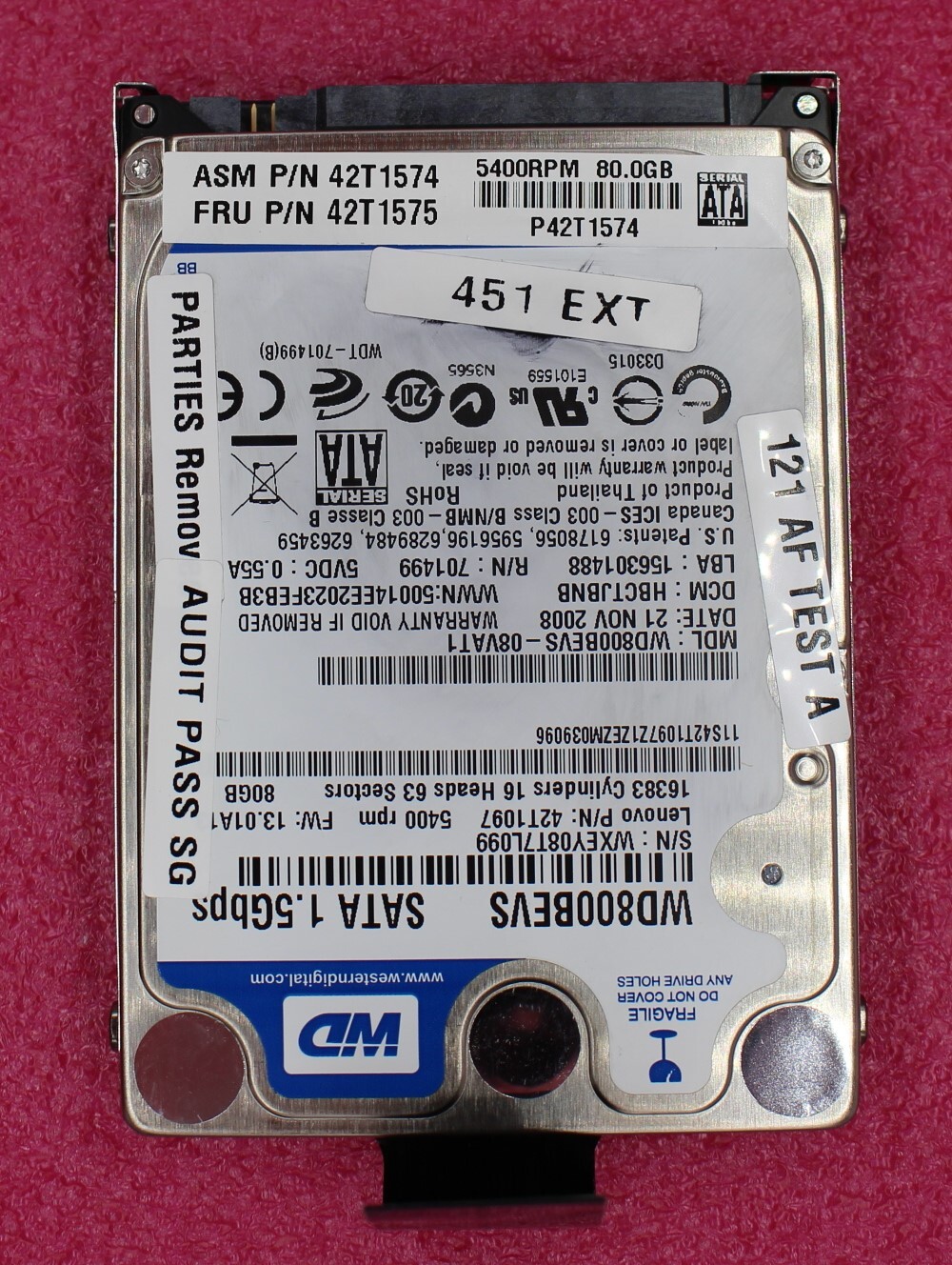 IBM ThinkPad 80Gb 5400rpm 2.5 inch SATA Hard Drive