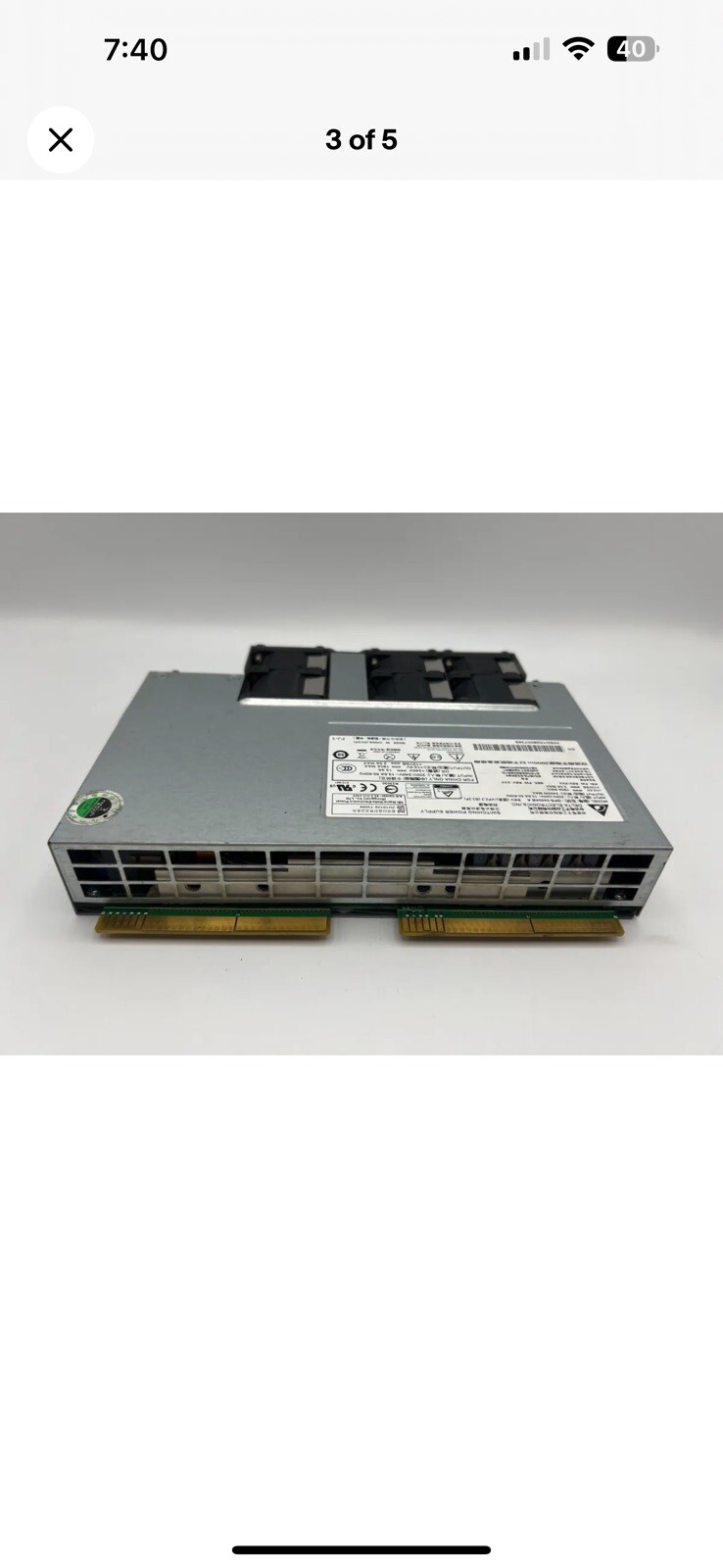 Delta Electronic 2400W PSU Server Power Supply DPS-2400AB A