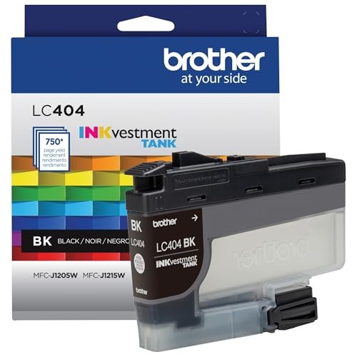 BROTHER GENUINE YIELD BLACK INKVESTMENT TANK INK CARTRIDGE PAGE YIELD- BLACK