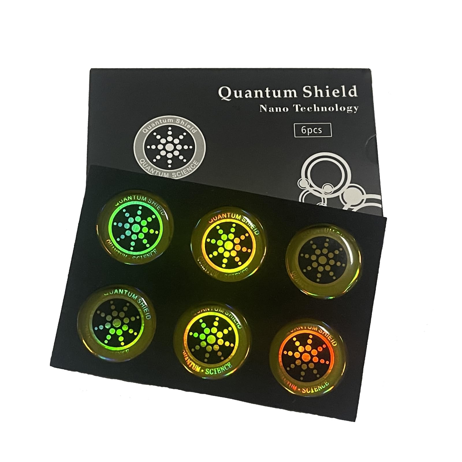 6 Pieces Cell Phone Blocker Protection Neutralizers Stickers for Smart Gold 