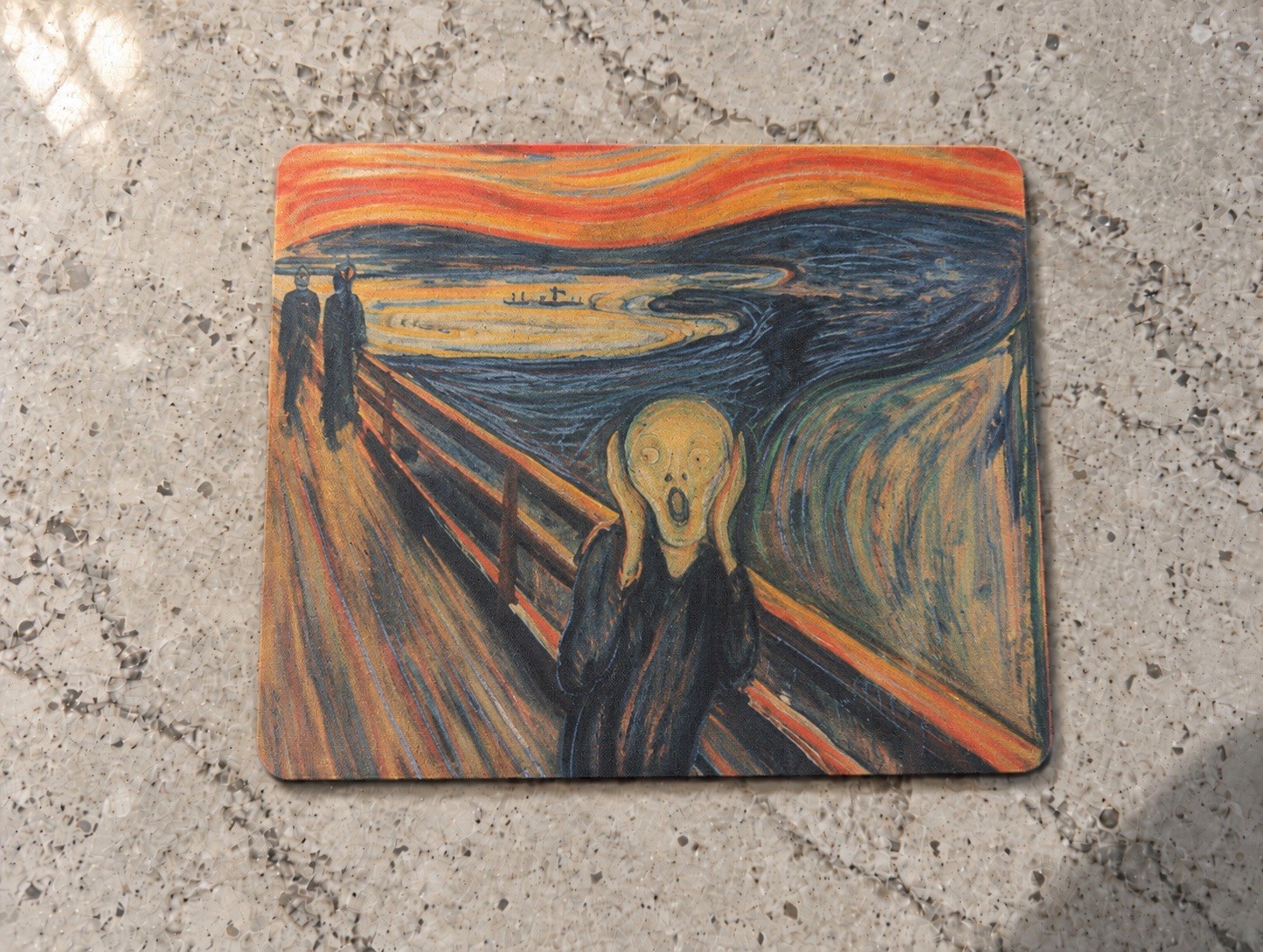 Edvard Munch The Scream Mouse Pad 8.5x7" Famous Art Painting Desk Mat Gift