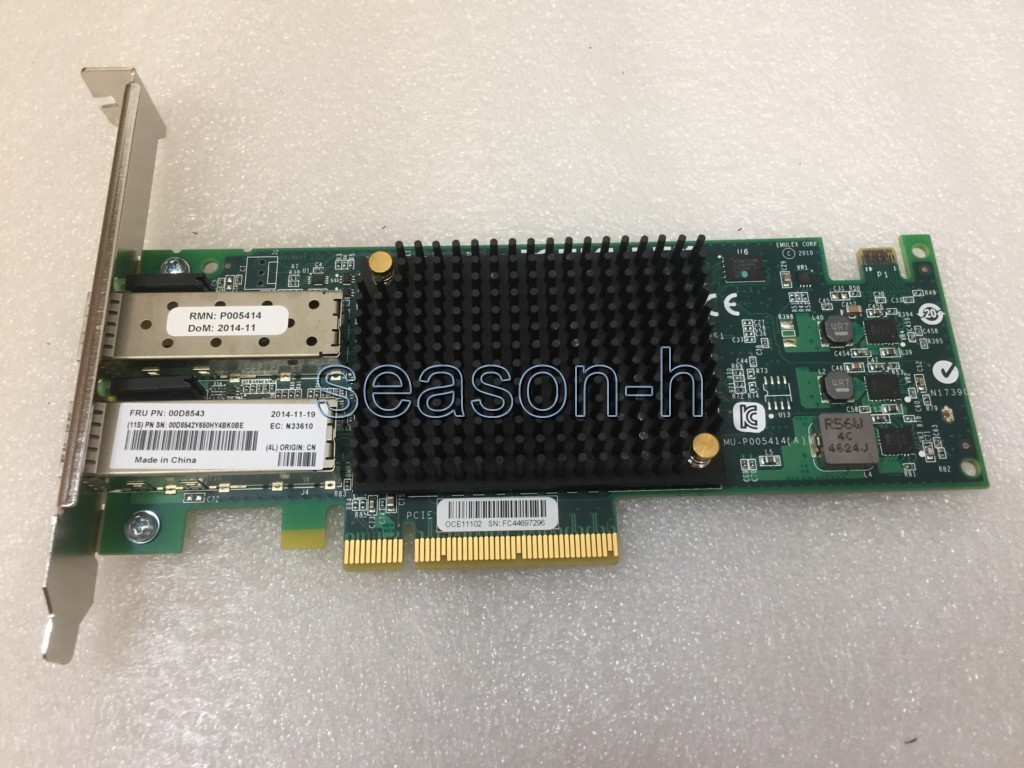 IBM 10GB DUAL PORT FC VIRTUAL FABRIC ADAPTER IBM 00D8543 Full profile bracket