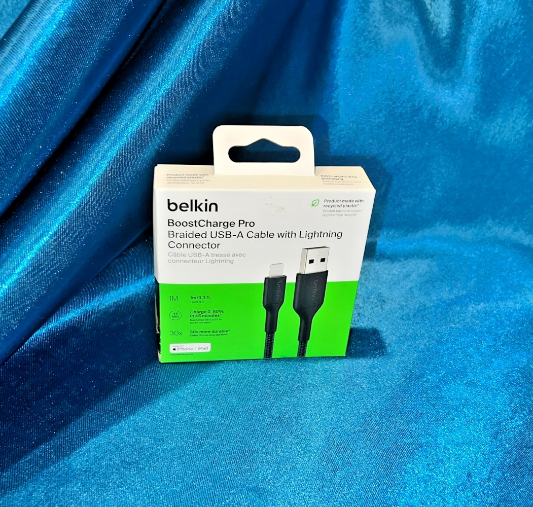Belkin BoostCharge Pro Braided USB-A Cable with Lightning - CAA020fq1MBK