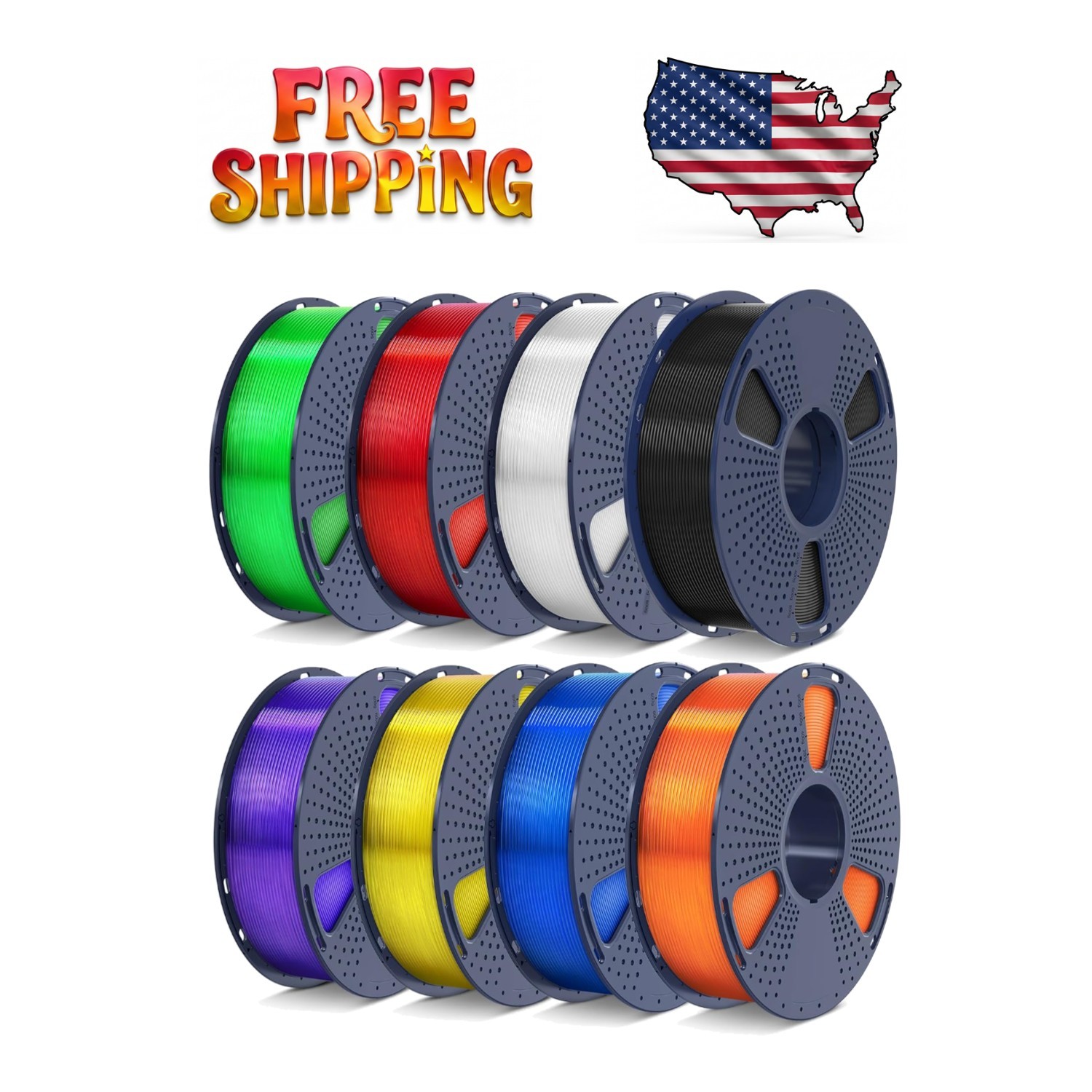 Eco-Friendly 250g PLA Filament Bundle - 1.75mm, Beginner-Friendly and Versatile
