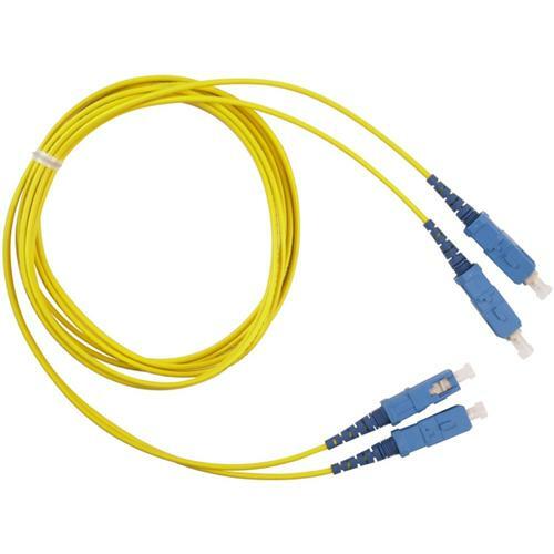 Cables Unlimited 2M LC-LC UPC Single Mode Duplex Riser Rated Patch Cord Yellow