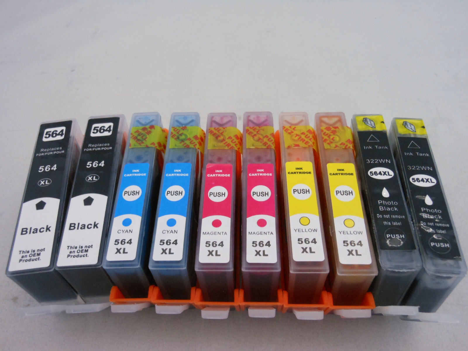 564XL BK C M Y PBK Ink Cartridge for HP Photosmart D7560 D5468 D6380 D6324 10PK