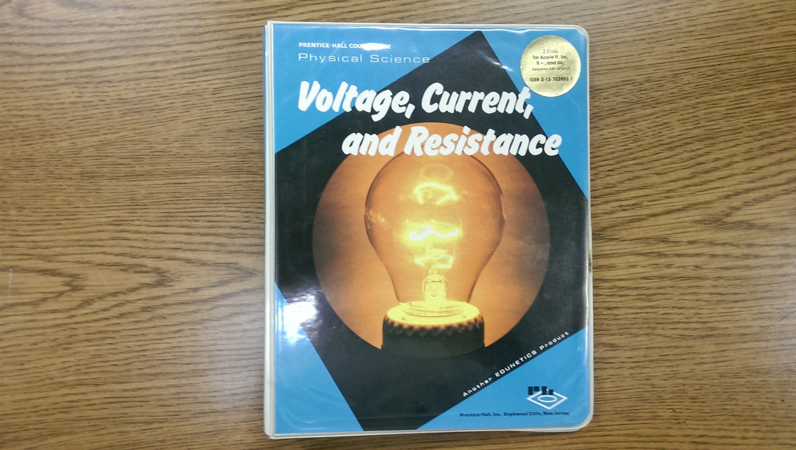 Rare Antique Prentice Hall Voltage, Current and Resistance Software for Apple II