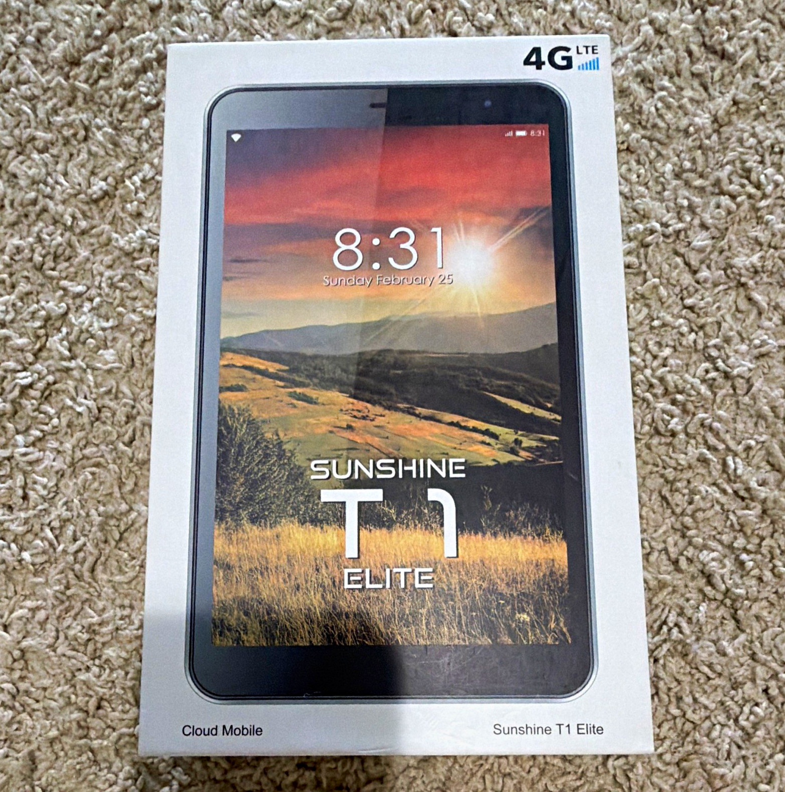 Cloud Mobile Sunshine T1 Elite 7in 16GB 2GB RAM 4G LTE Android Tablet Black