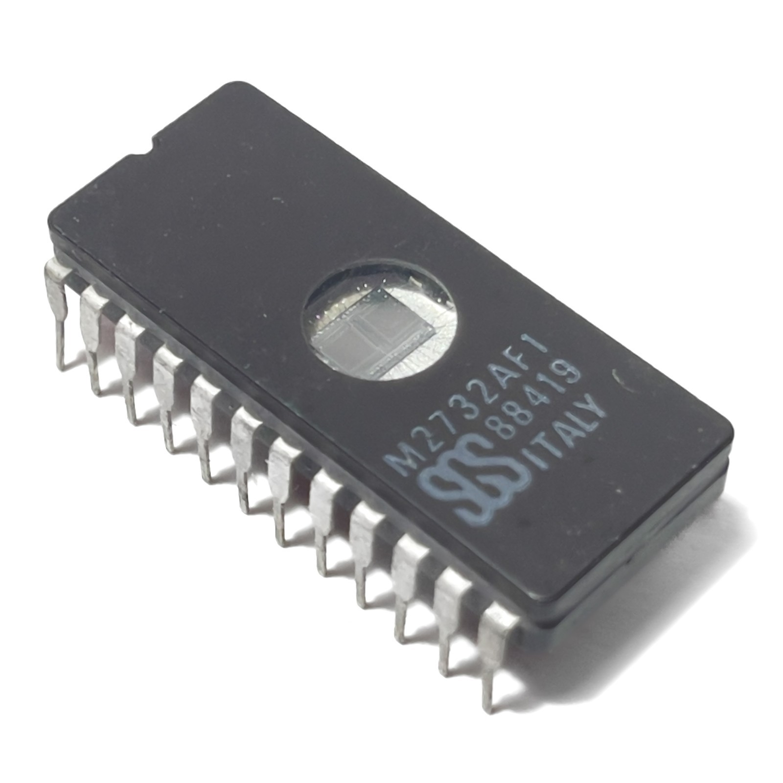 SGS Italy M2732AF1 UV-erasable EPROM 4Kx8 (32 Kbit) CERDIP-24 Vintage 1988 NOS