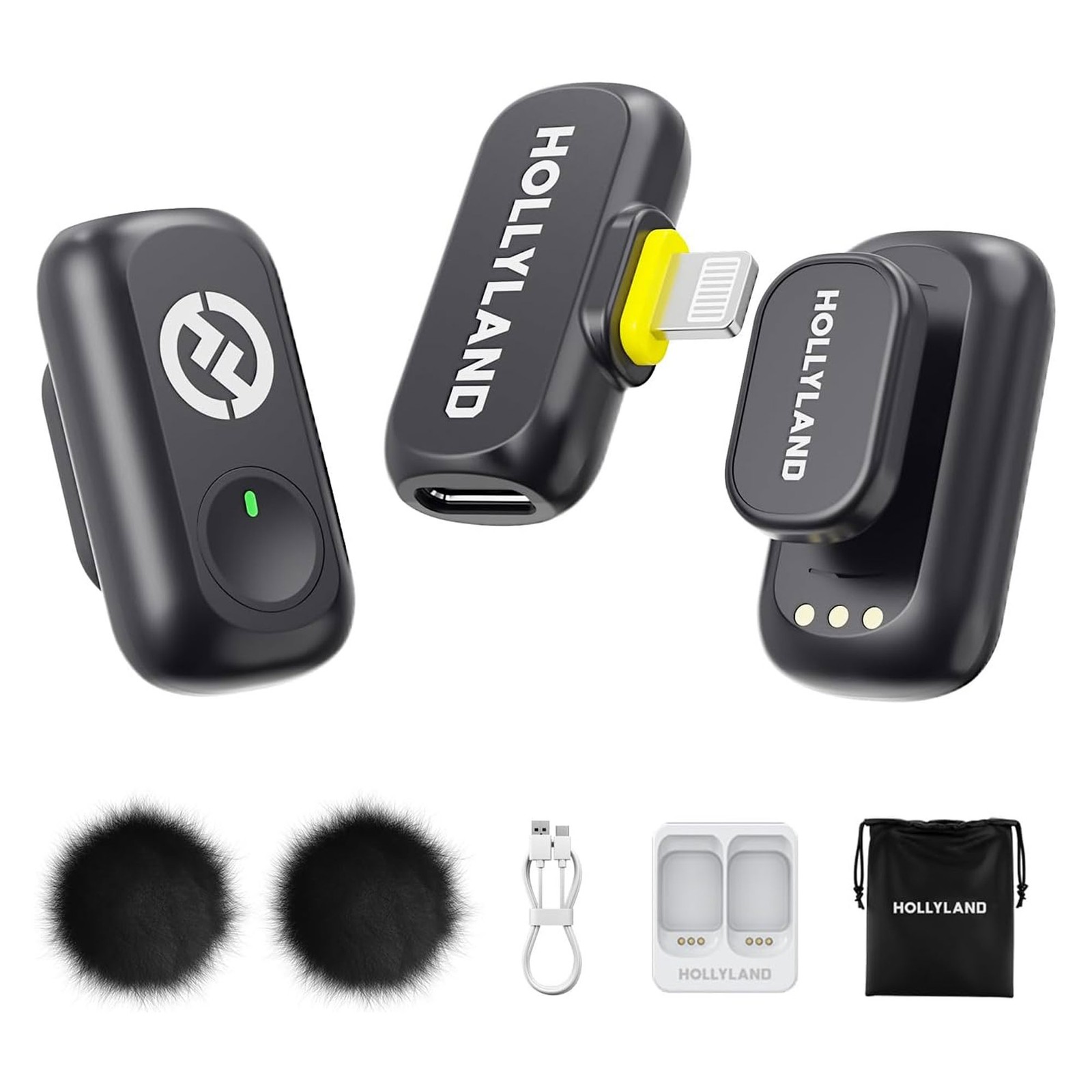 Hollyland LARK A1 Mini Duo 2-Person Wireless Microphone with Lightning Connector