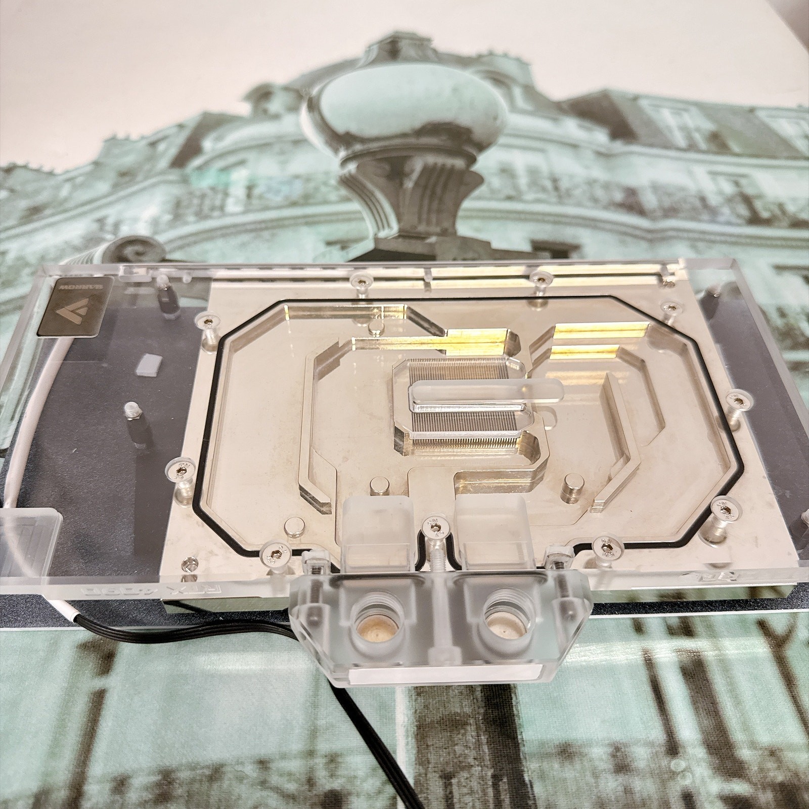 Barrow BS-AST4090-PA GPU Water Block ASUS TUF/ROG RTX4090 White Backplate 5V