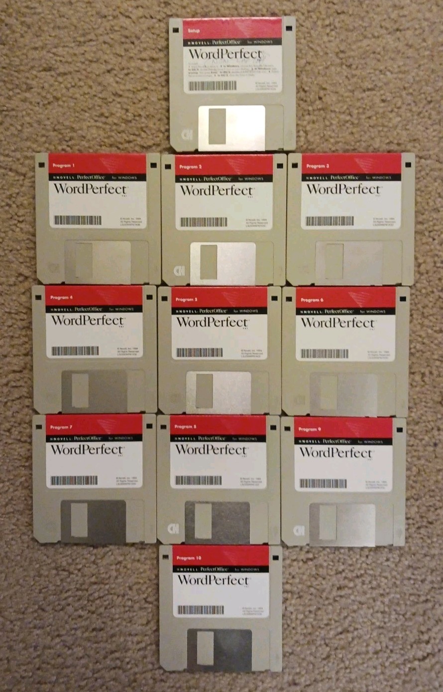 Novell PerfectOffice WordPerfect V 6.1 For Windows 3.5