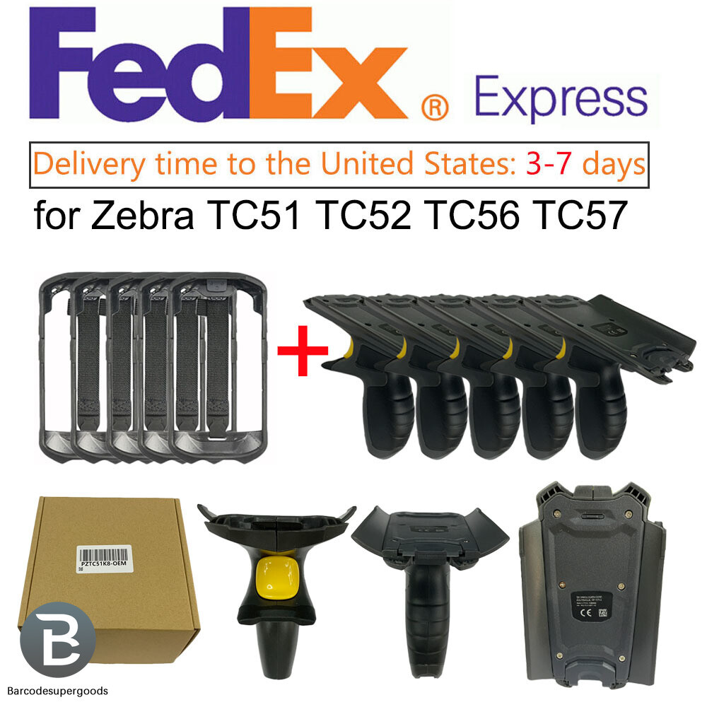 5Set OEM Snap On Trigger Pistol Handle & Cover for Zebra TC51 TC52 TC56 TC57