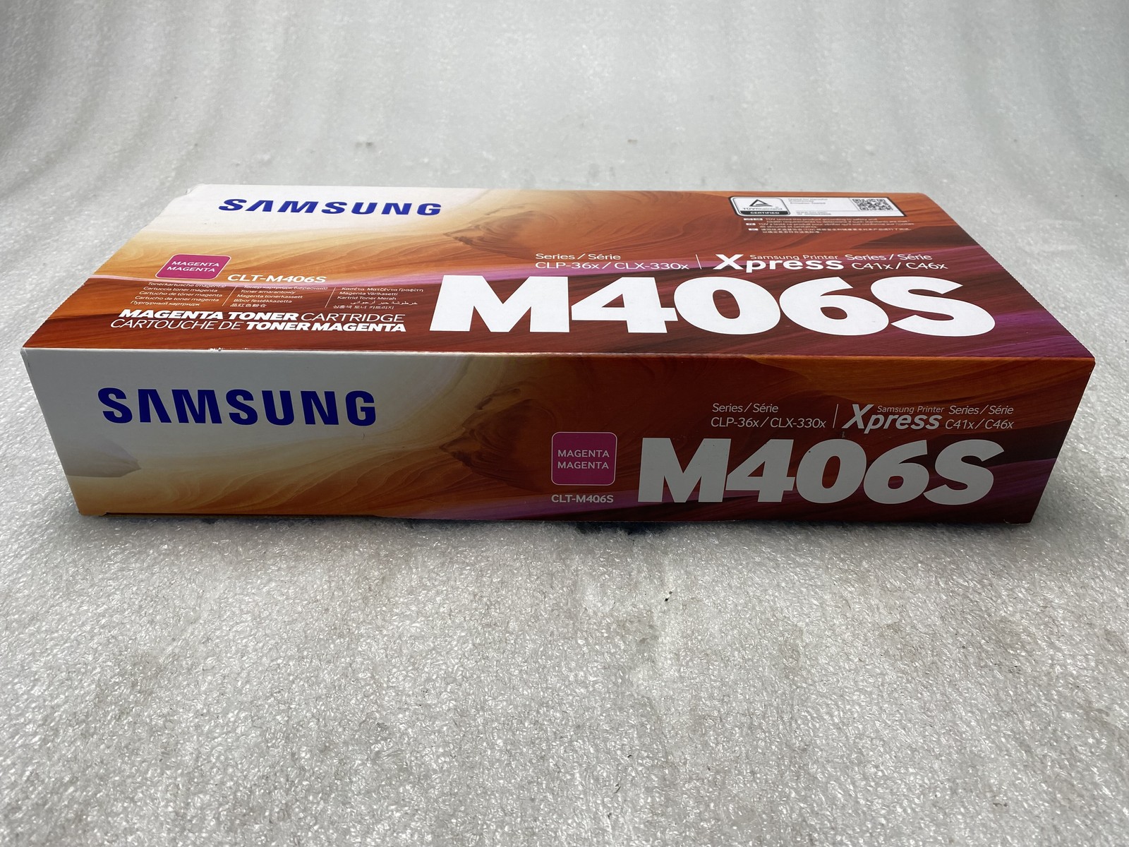 Genuine Samsung Electronics CLT-M406S Toner, Magenta