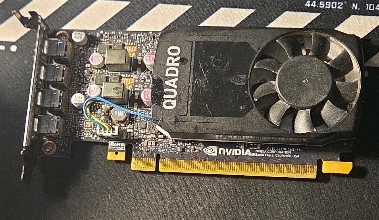 NVIDIA Quadro P1000 4GB GDDR5 PCIe x16 Graphics Card, SFF, Mini DP