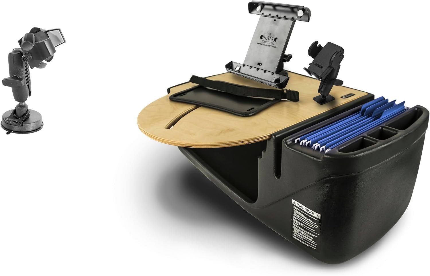 AutoExec Roadmaster Car Desk Vehicle Mobile Office Birch Phone Tablet Mounts