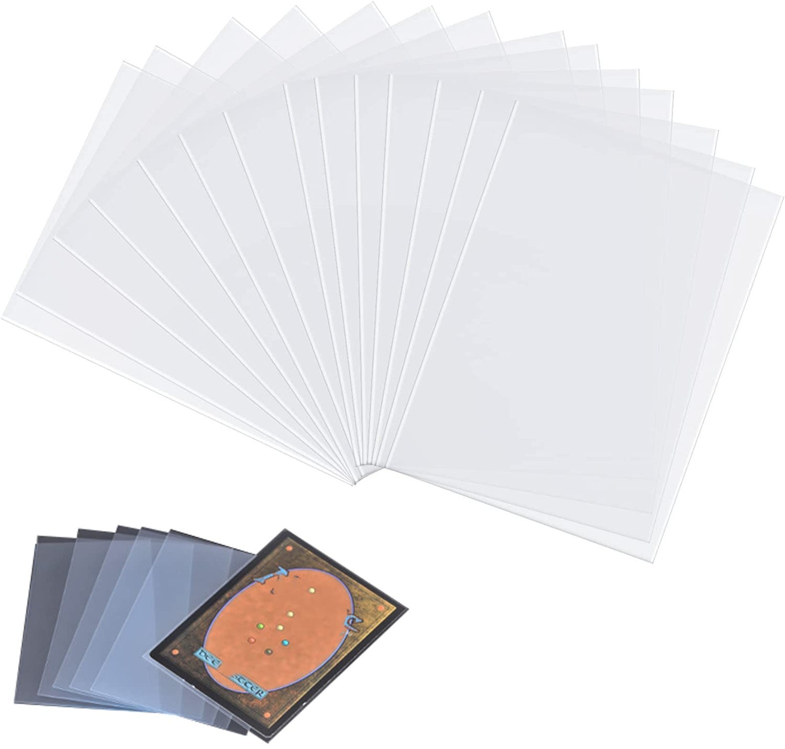 Card Sleeves, Clear Trading Card Sleeves, Collector Card Sleeves for Standard...