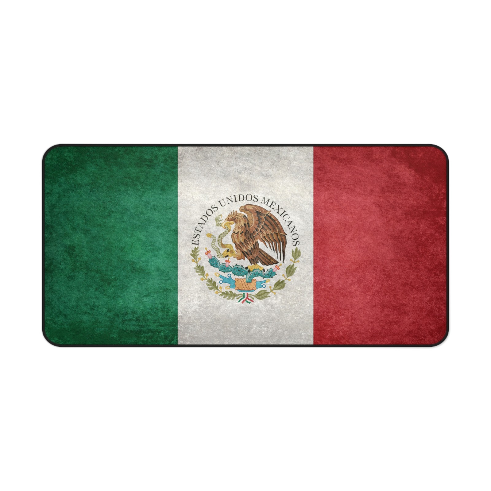 Mexican Flag Desk Mat, Custom Mouse Pad, Gamer Desk Accessory, Office 