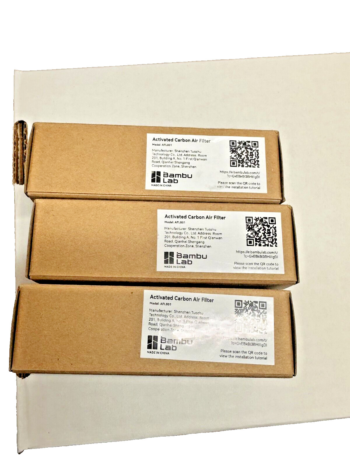 Set of 3 Bambu Lab Bambu Activated Carbon Air Filter For P1 & X1 Series - AFL001