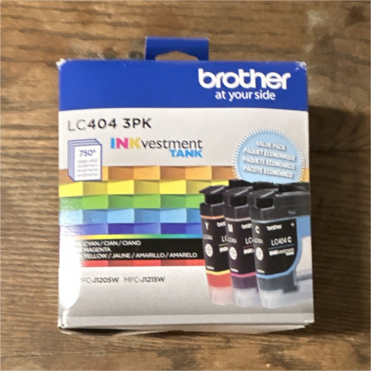 Brother LC4043PK INKvestment Tank Ink Cartridges CMY 3-Pack MFC-J1205W