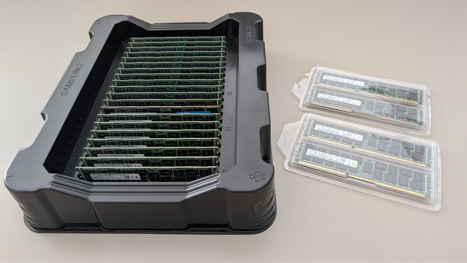 [Lot of 24] Samsung + Micron 16GB 2Rx4 PC3L-12800 RDIMM Server RAM