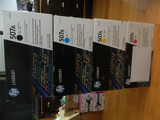GENUINE SET 4 HP 507A TONER CARTRIDGES CE400A CE401A CE402A CE403A M551 MFP M575
