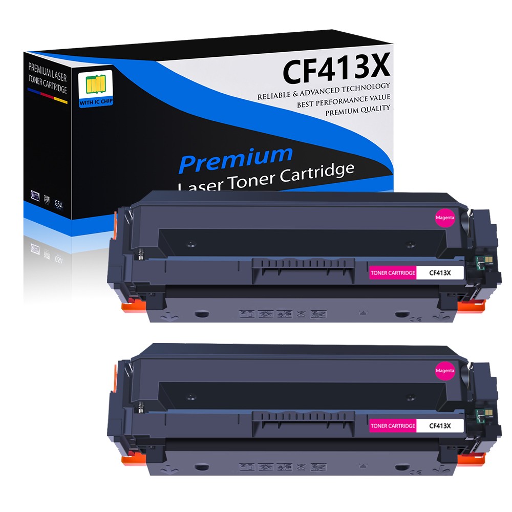 2PK Magenta CF413X Toner For HP LaserJet Pro M377dw M477fdw M477fnw Printer