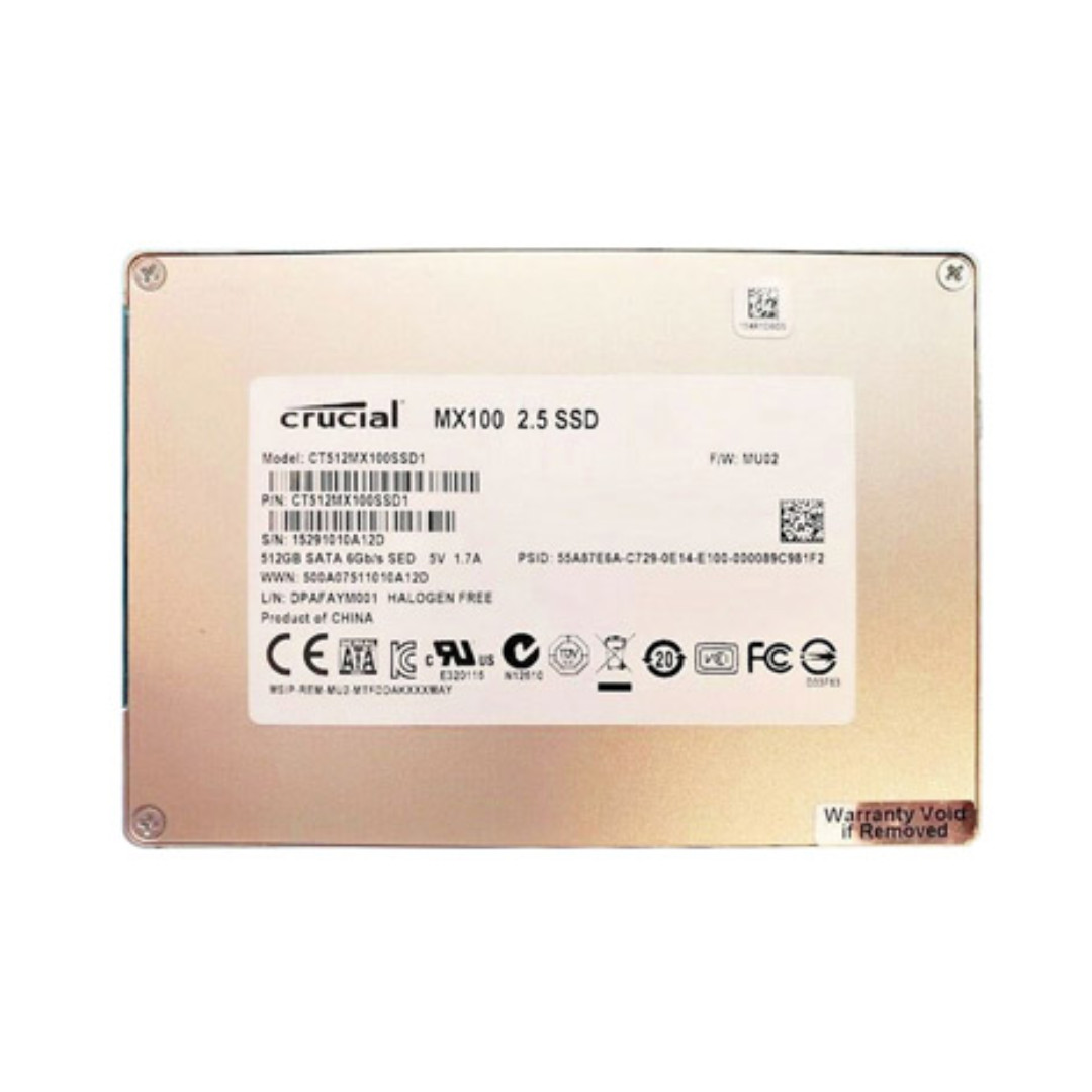 CT512MX100SSD1 Crucial MX100 2.5" 512GB 6Gb/s SSD Drive - 96% HEALTH
