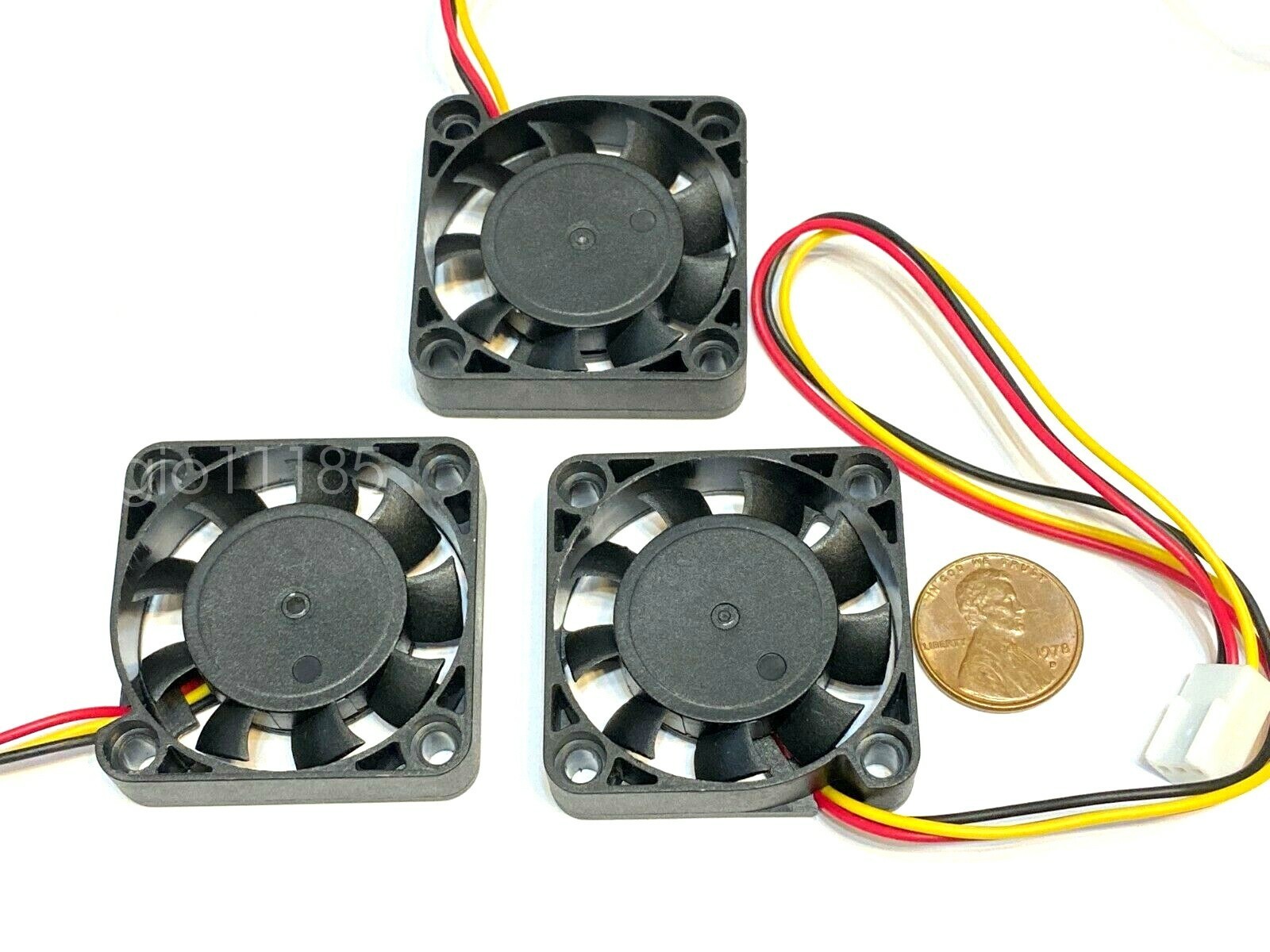 3 Pieces  12v fan 4010 4cm 40mm 3pin C38 (A33)