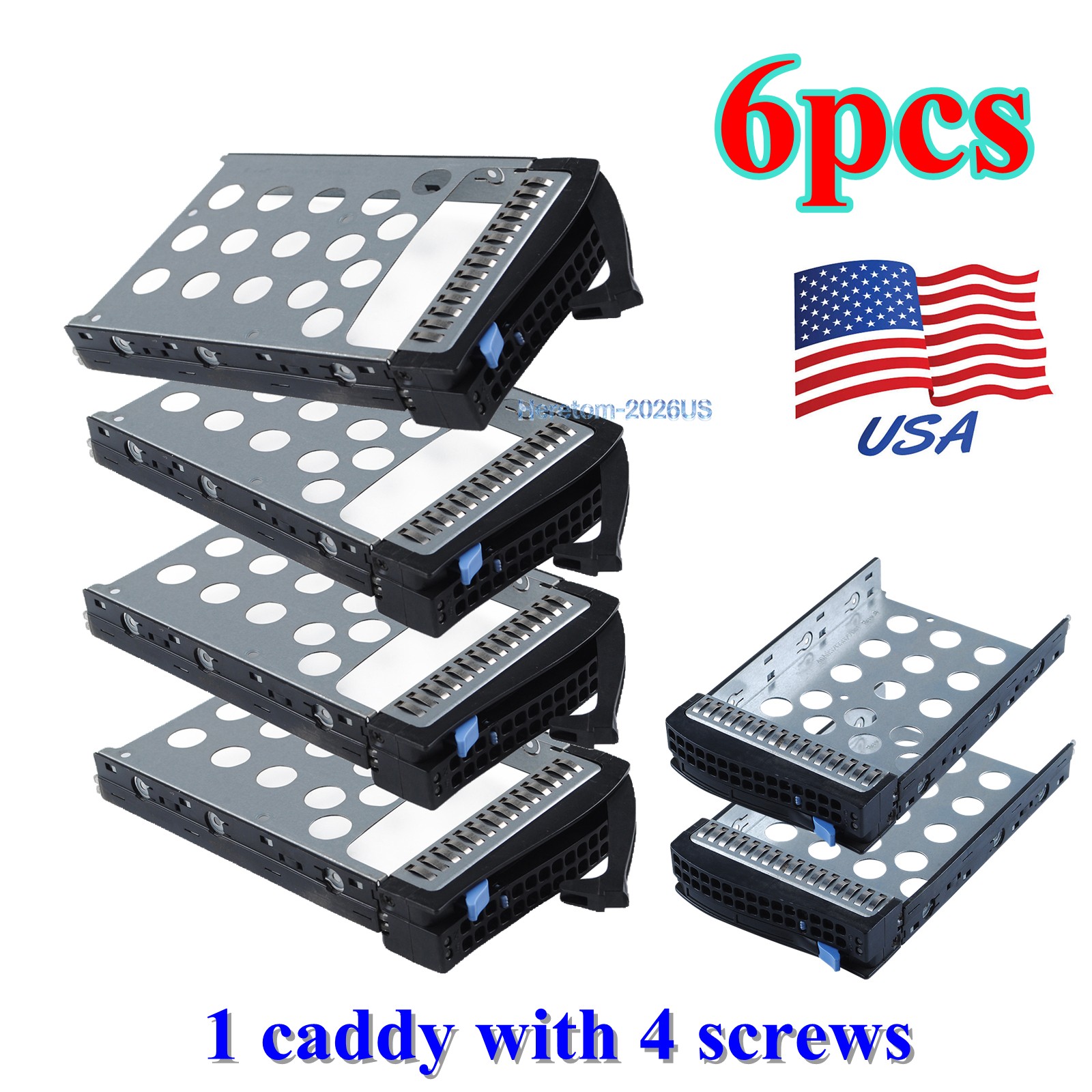 SuperMicro 3.5" SAS SATA Hard Drive Caddy Tray 01-SC93301-XX00C003 w/ screws USA