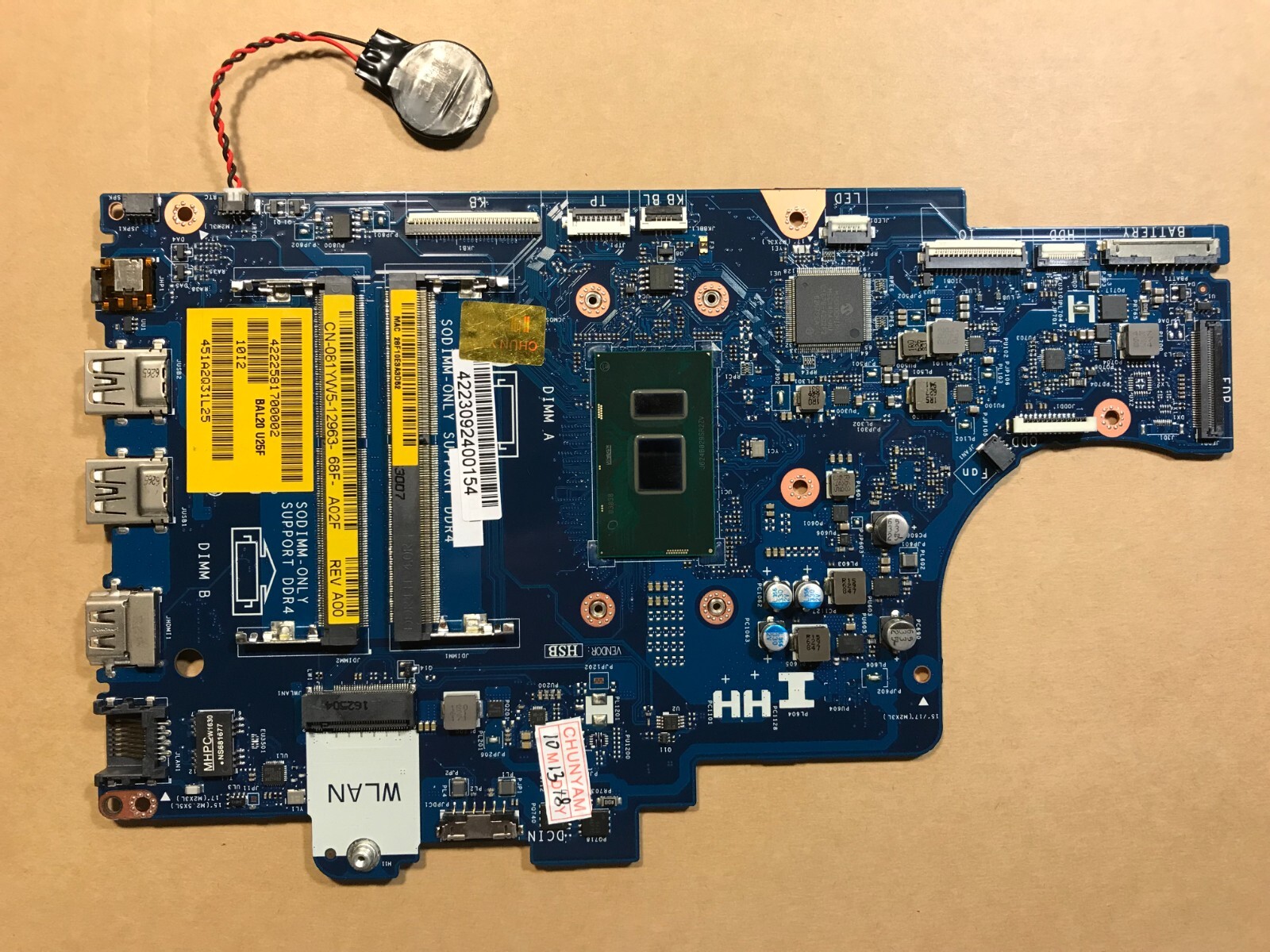 NEW Dell Inspiron 15 5567 17 5767 Intel i7-7500u 2.7G Motherboard LA-D802P 81YW5