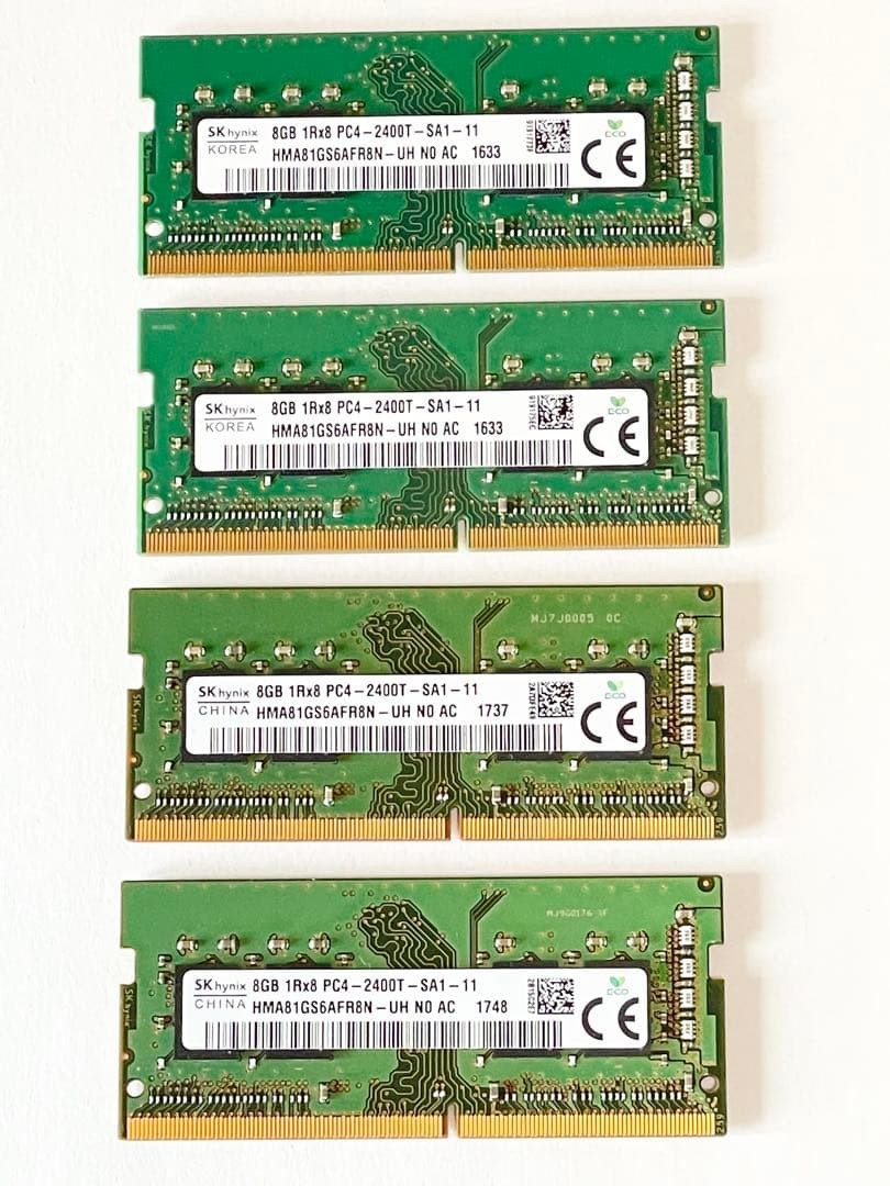 SK Hynix 8GB PC4-2400T Memory 8x4 (32GB)