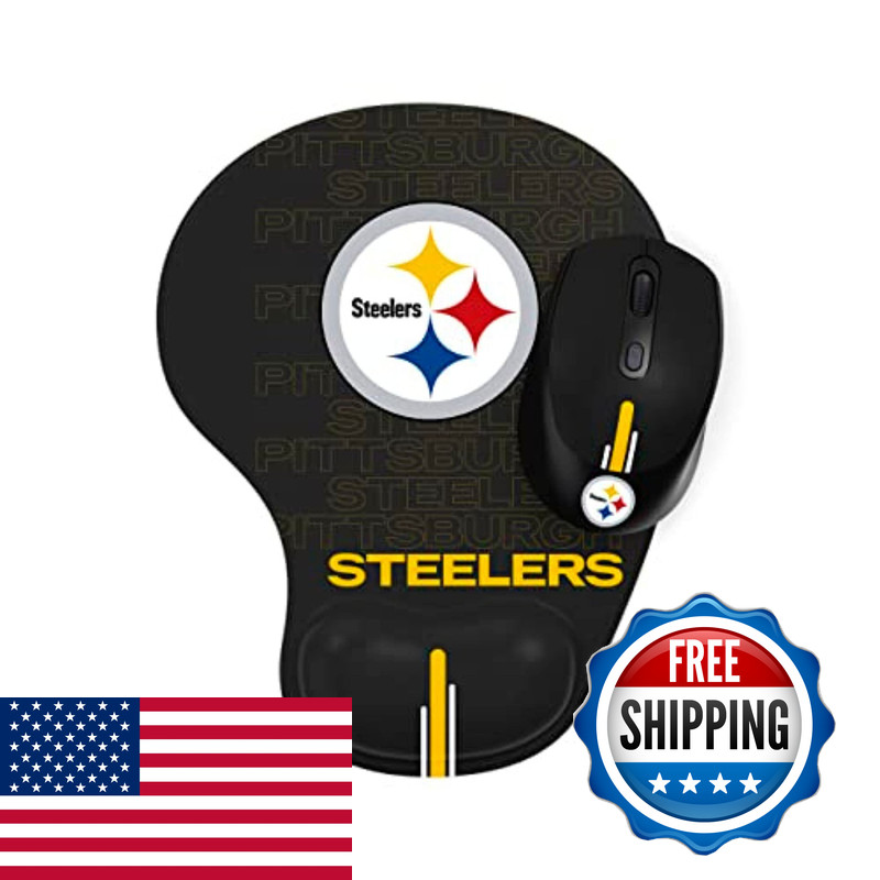 Soar Nfl Wireless Mouse And Mouse Pad Pittsburgh Steelers