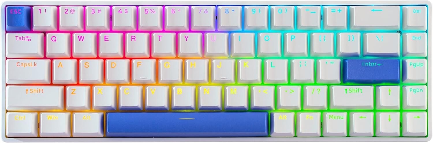 DrunkDeer G65 Rapid Trigger Mechanical Gaming Keyboard Magnetic Switch 65% White
