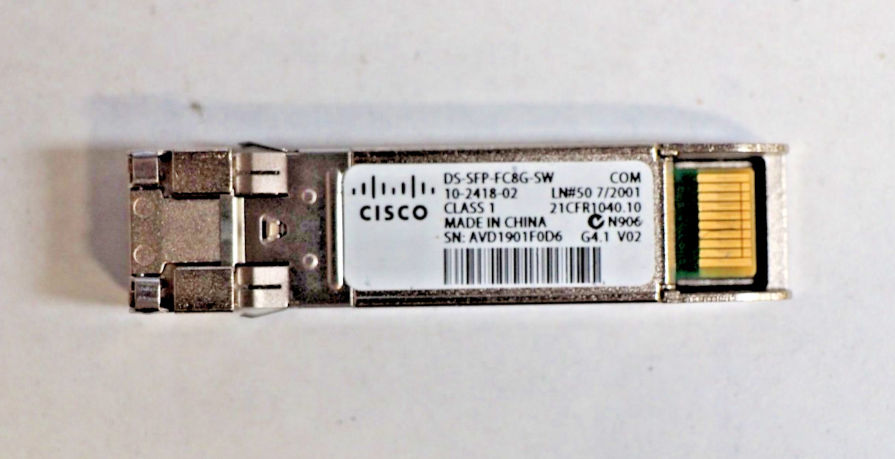 Lot of*127 Cisco 10-2418-02 DS-SFP-FC8G-SW 8-Gbps SFP+ Transceiver Modules
