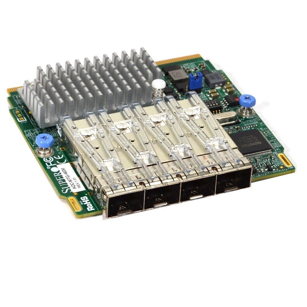 Supermicro AOC-MTG-i4SM 4-Port 10 Gigabit SFP+ Add-On Network Card XL710