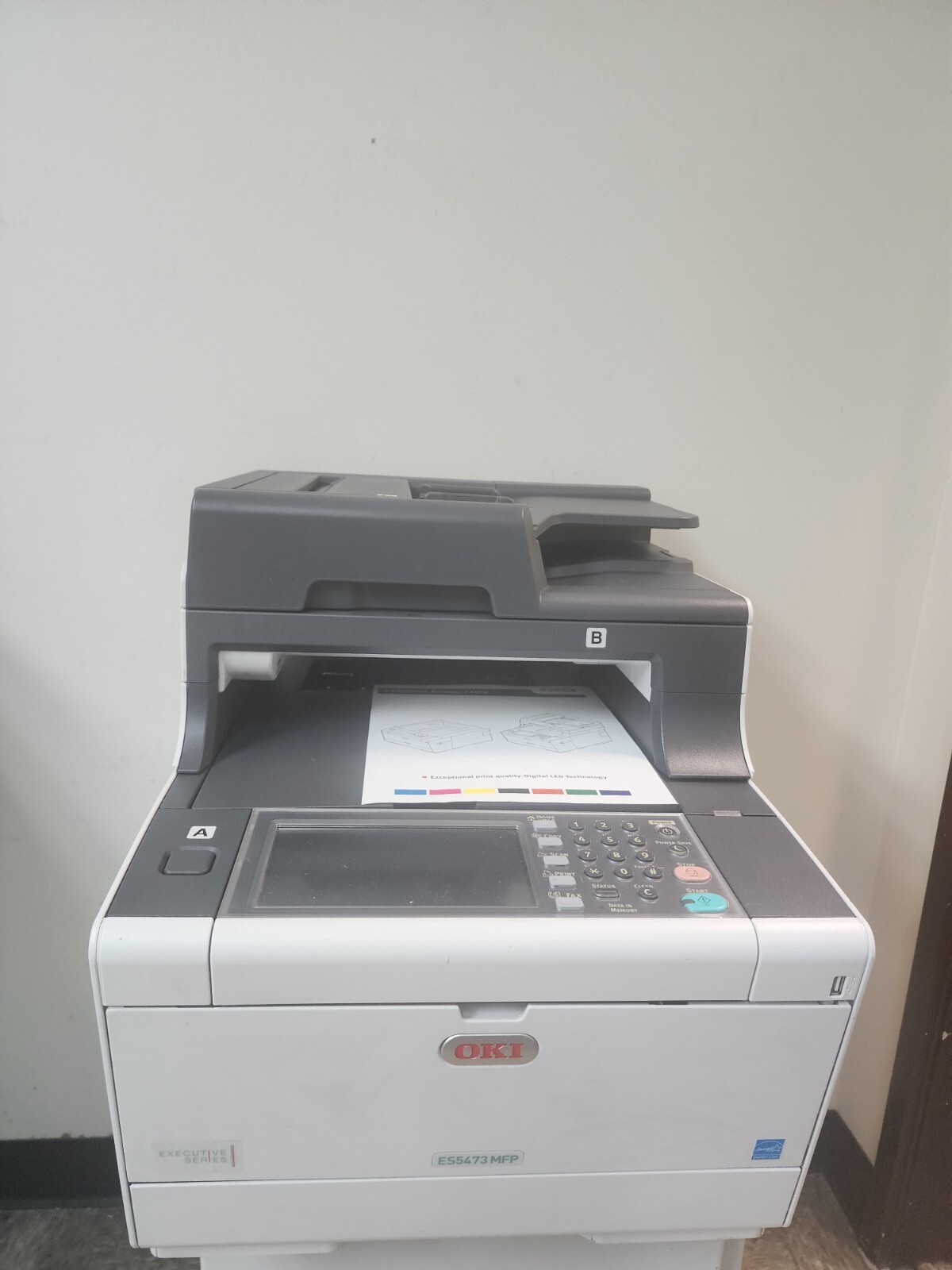 OKIDATA ES5473 MFP COLOR MULTIFUNCTION LOW METER AT 6K