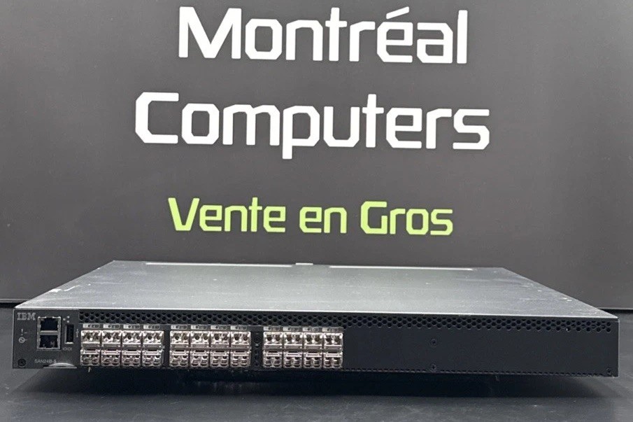 IBM SAN24B-5 2498X24 24-port FC SAN Switch - 2498X24 /w SFP IB-6505-12-2000-R