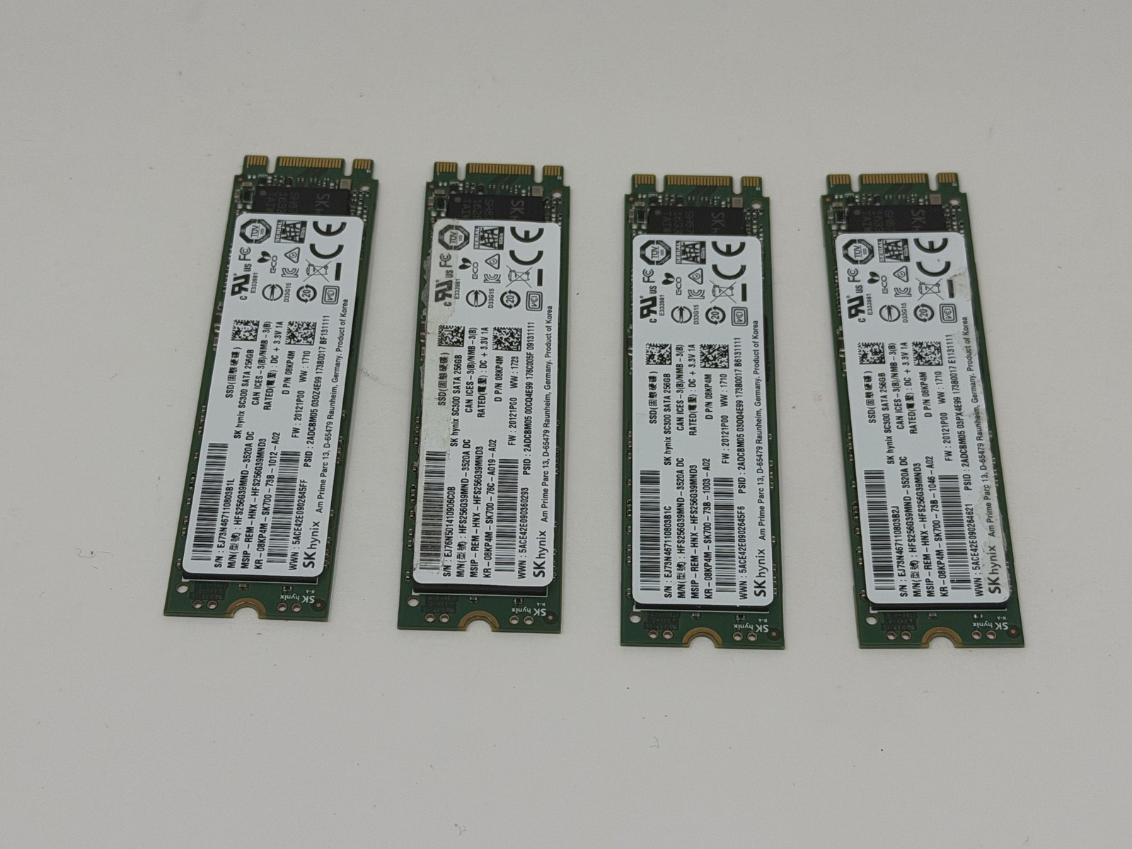 SK hynix SC300 SATA 256GB SSD M.2 HFS256G39MND-3520A DEFECTIVE Lot of 4
