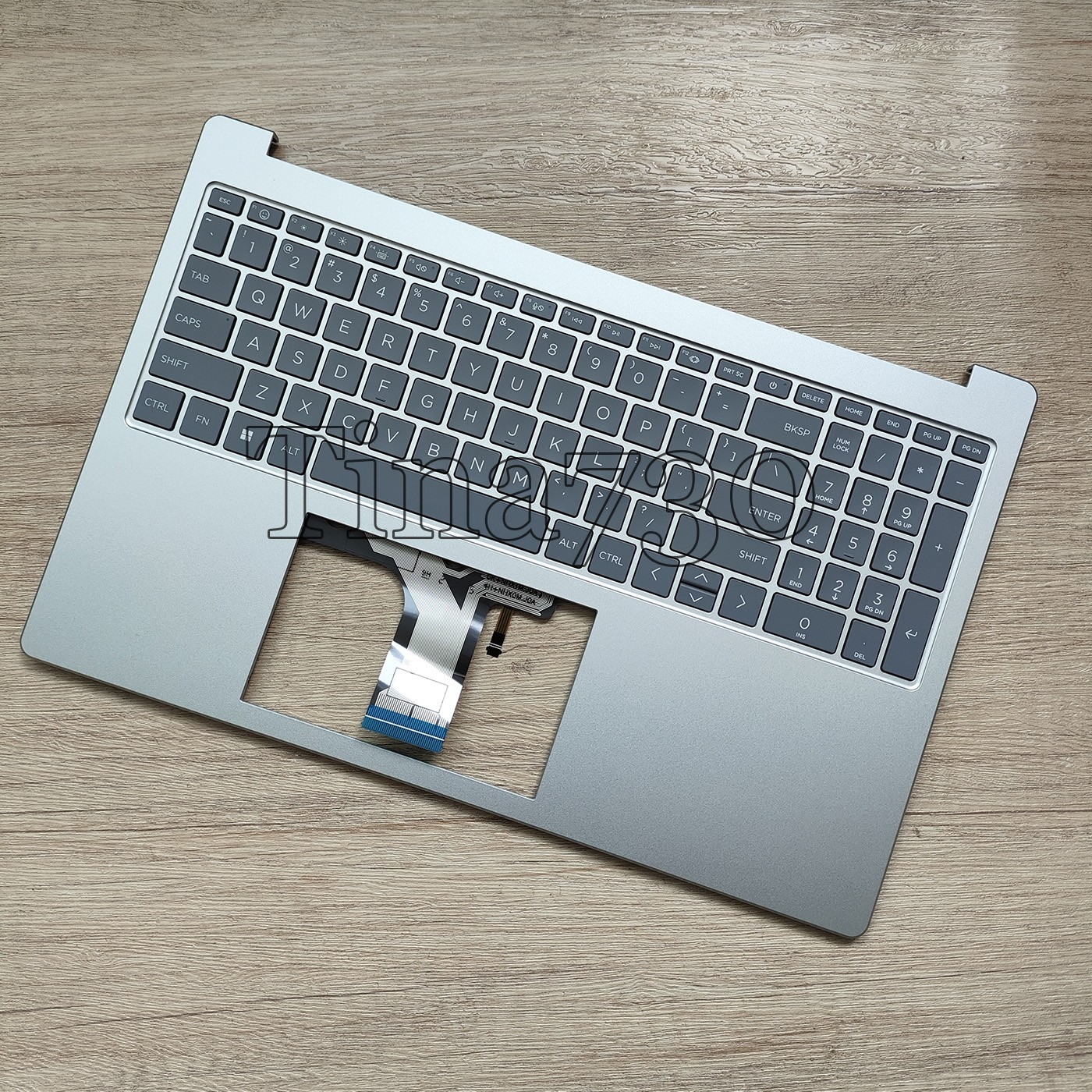 New For HP 15-FC 15-FD 15.6'' Silver Palmrest Keyboard With Backlit N36752-001