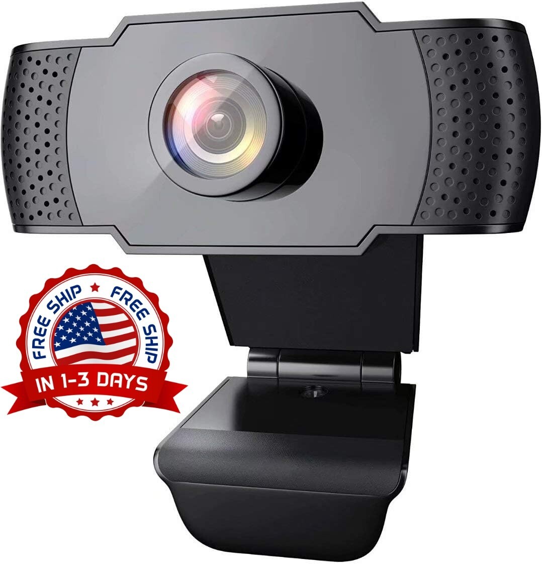 Cámara web 1080P HD con micrófono para Llamadas/Conferencias, Zoom/Skype/Estudia