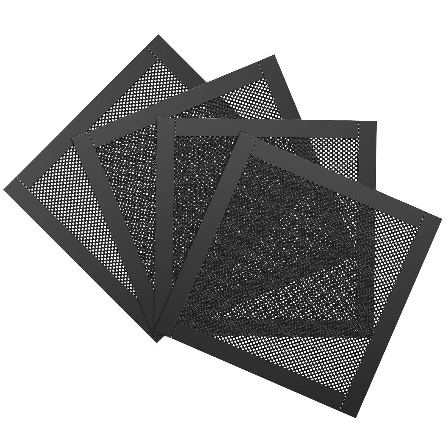 4 Pack 120mm PC Fan Dust Filter Magnetic Frame Mesh Computer Cooler Cover